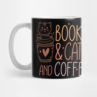 Books Cat Coffee Mug